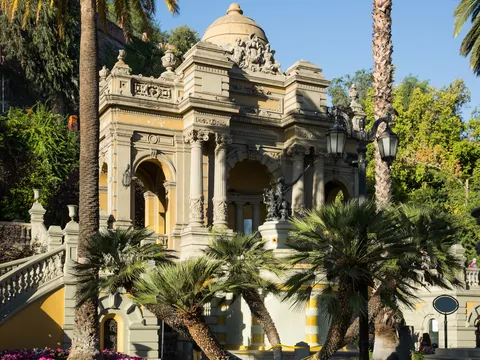 El cerro Santa Lucía, uno de los parques urbanos más espectaculares de Santiago de Chile.