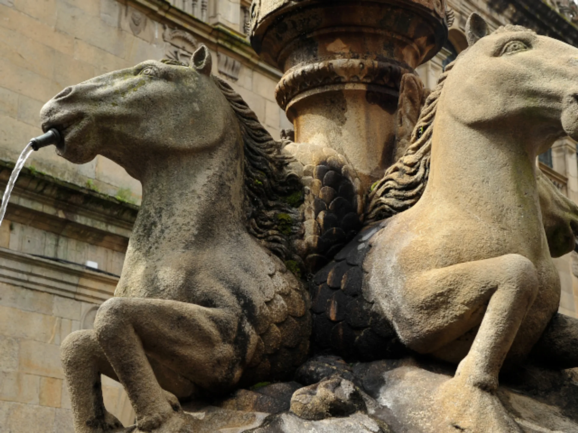 Escultura en la Plaza de Platerias de Santiago de Compostela- que ver en Santiago Compostela- Buendía