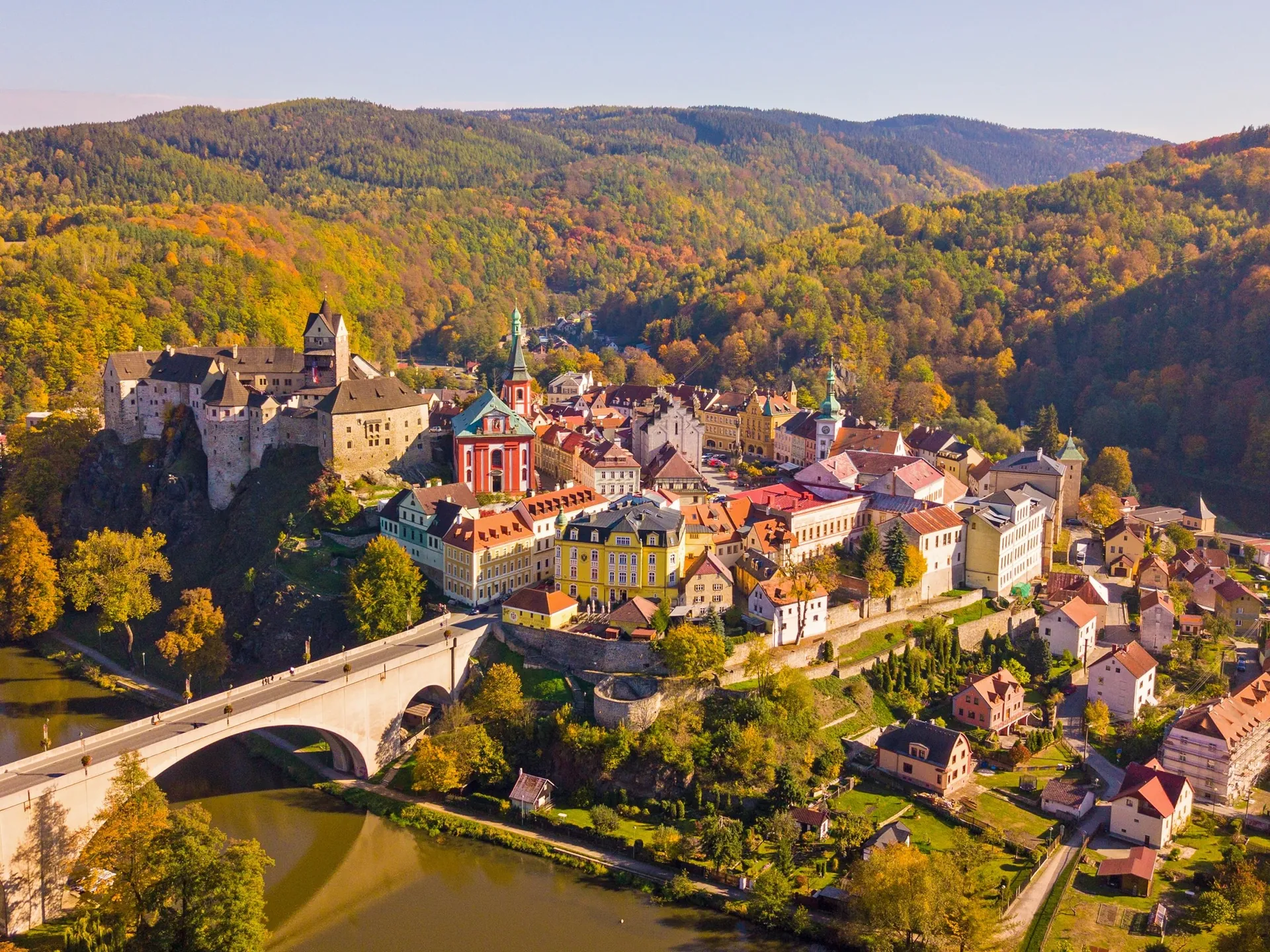 vista aérea Karlovy Vary