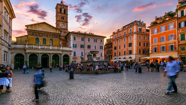 Basílica de Santa María en Trastévere, Roma, Italia