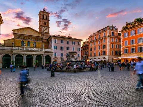 Basílica de Santa María en Trastévere, Roma, Italia