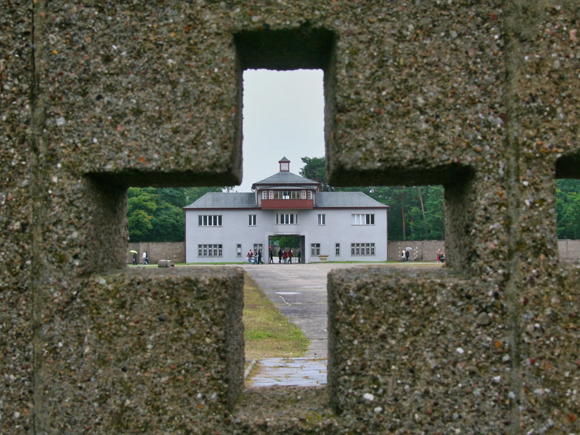 sachsenhausen desde el muro