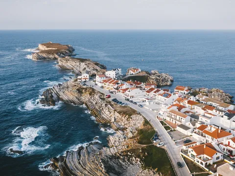 Vista aérea de Peniche, Portugal