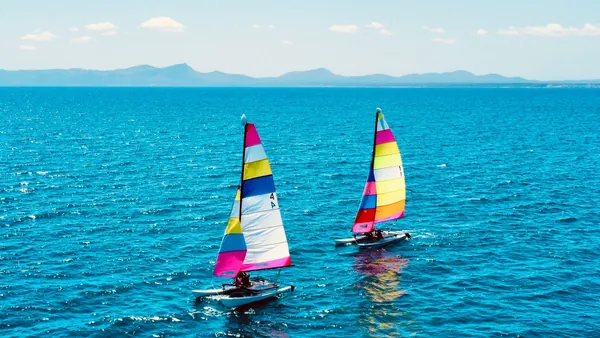 paseo catamarán Alcudia Velero Hobie Cat Mallorca Baleares