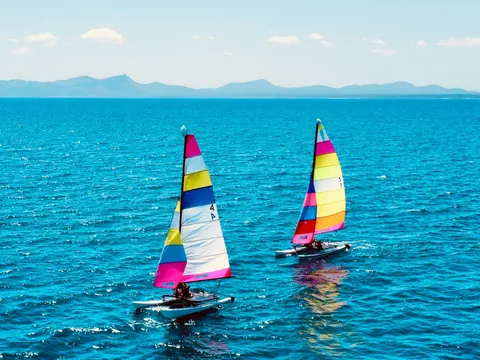 paseo catamarán Alcudia Velero Hobie Cat Mallorca Baleares