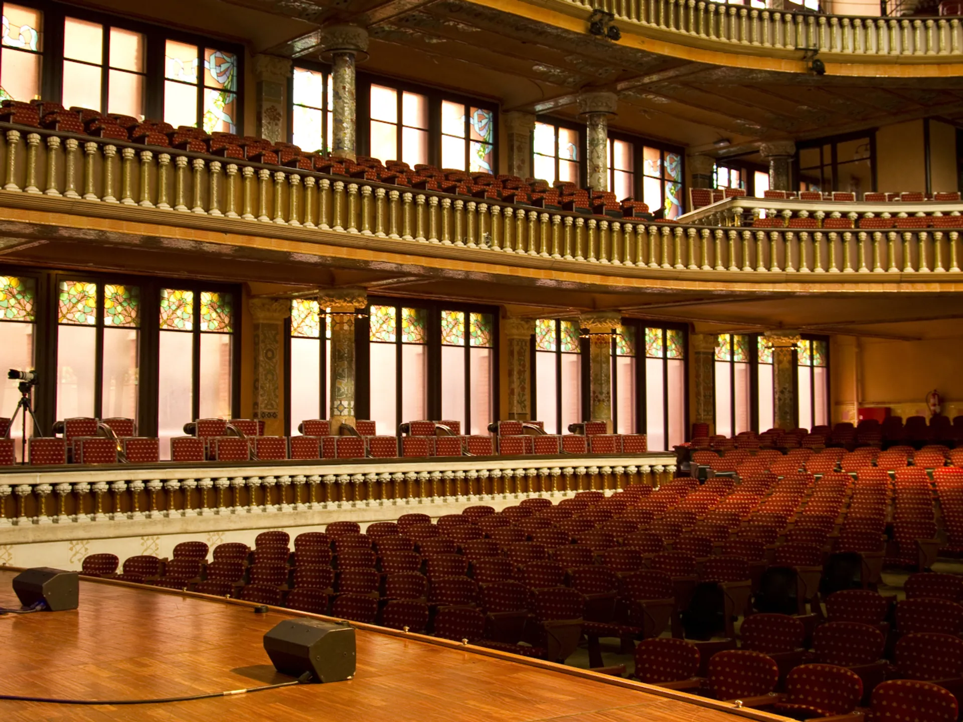 Sala de ensayo del Orfeó Català en el Palau de la Música Catalana - Palau de la Música Catalana de Barcelona - Qué ver en Barcelona - Guía de Viajes Barcelona - Buendía Tours