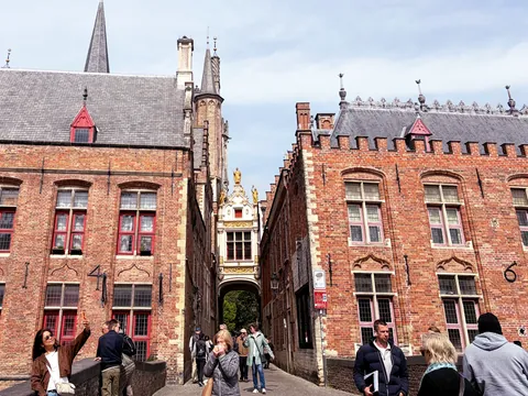 arco de la Blinde Ezelstraat Brujas