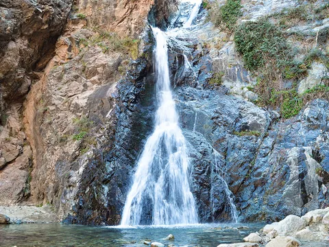 Cascada natural en Setti Fatma, valle del Ourika, Marruecos