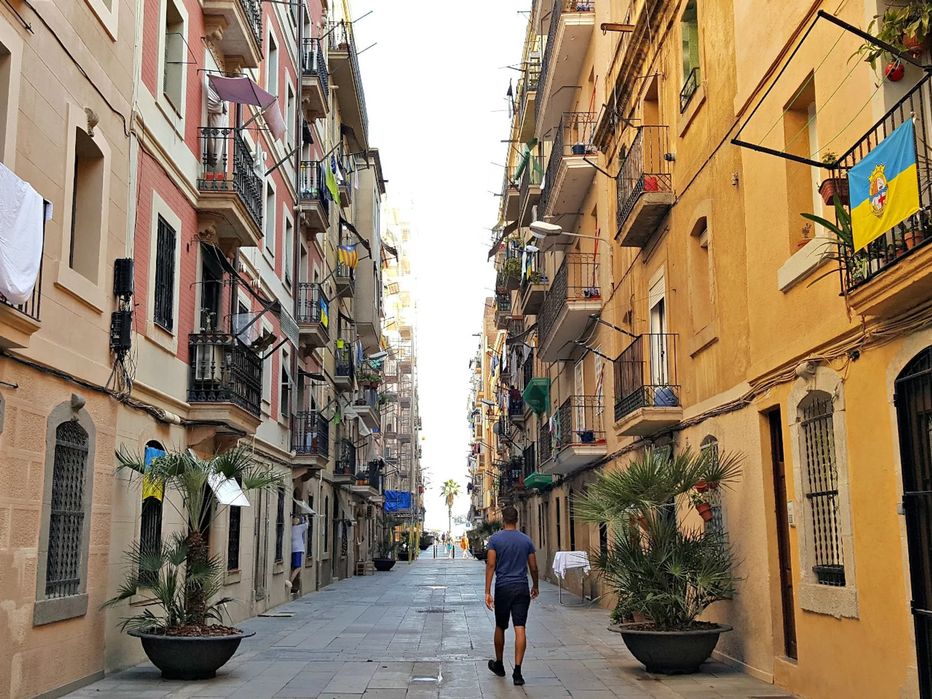 Calle en el Barrio de La Barceloneta - Barrio de La Barceloneta - Barrios de Barcelona - Qué ver en Barcelona - Guía de Viajes Barcelona - Buendía Tours