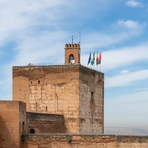 Torre de la Vela en la Alhambra de Granada