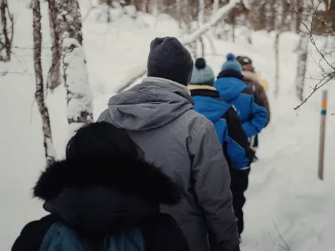 Excursión hacia las cascadas de Korouoma en Finlandia