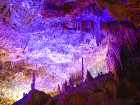 Techo de las Cuevas del Hams en Mallorca