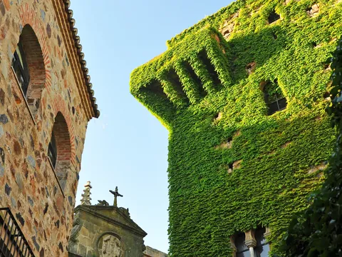 Torre de los Sande en el casco antiguo de Cáceres, España.