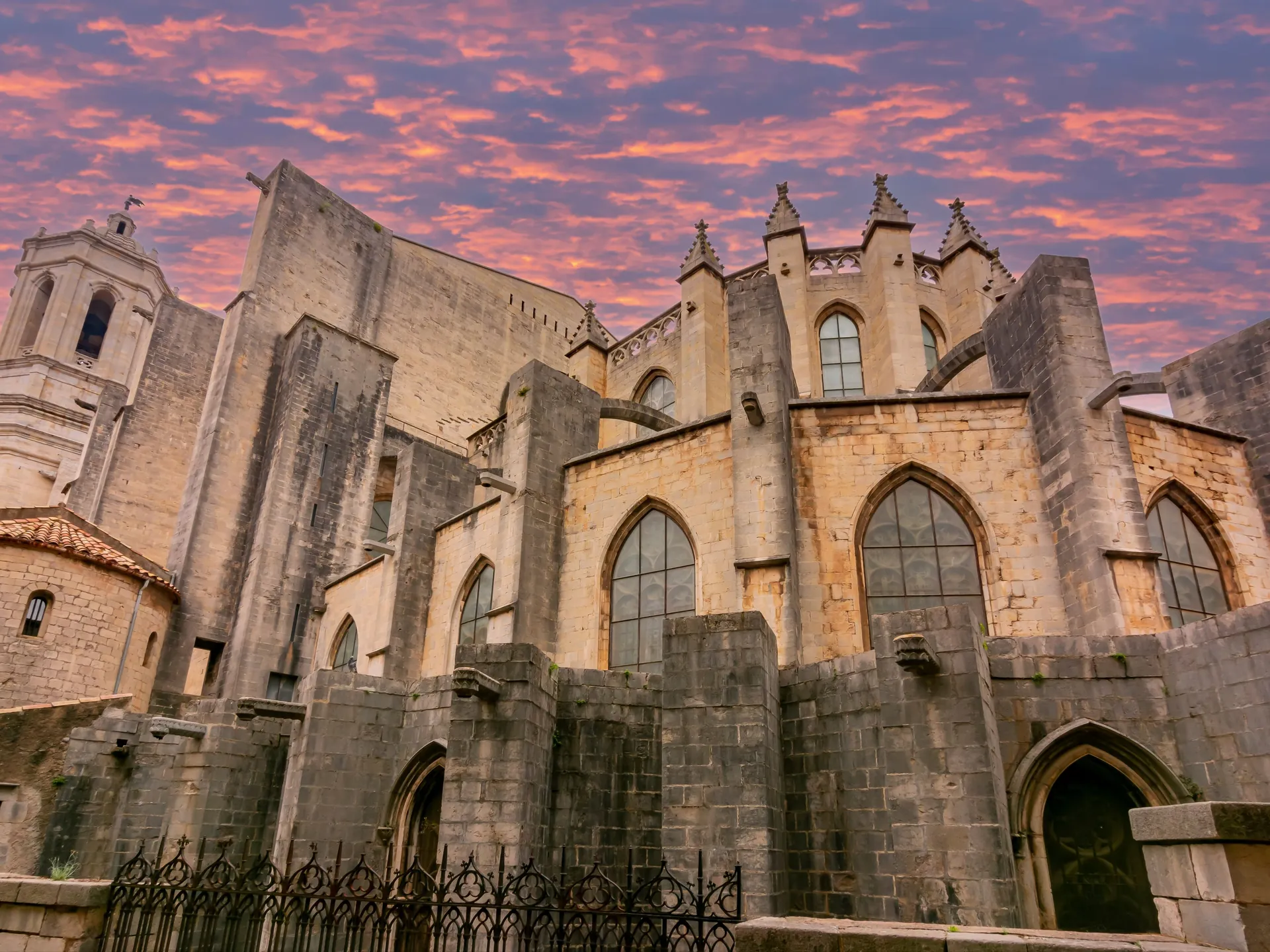 Catedral de Girona al atardecer