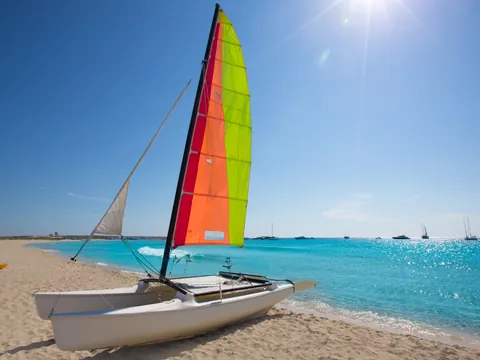 paseo catamarán Alcudia Velero Hobie Cat Mallorca Baleares