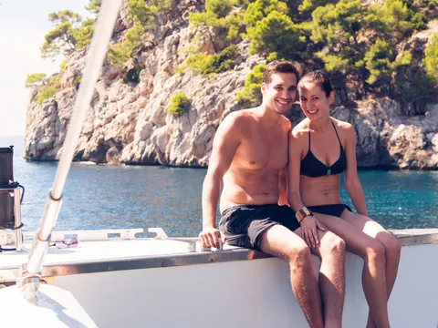 excursión catamarán Illetas Palma Mallorca paseo en barco islas Baleares