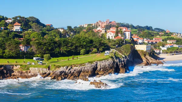 La playa de Comillas, Cantabria