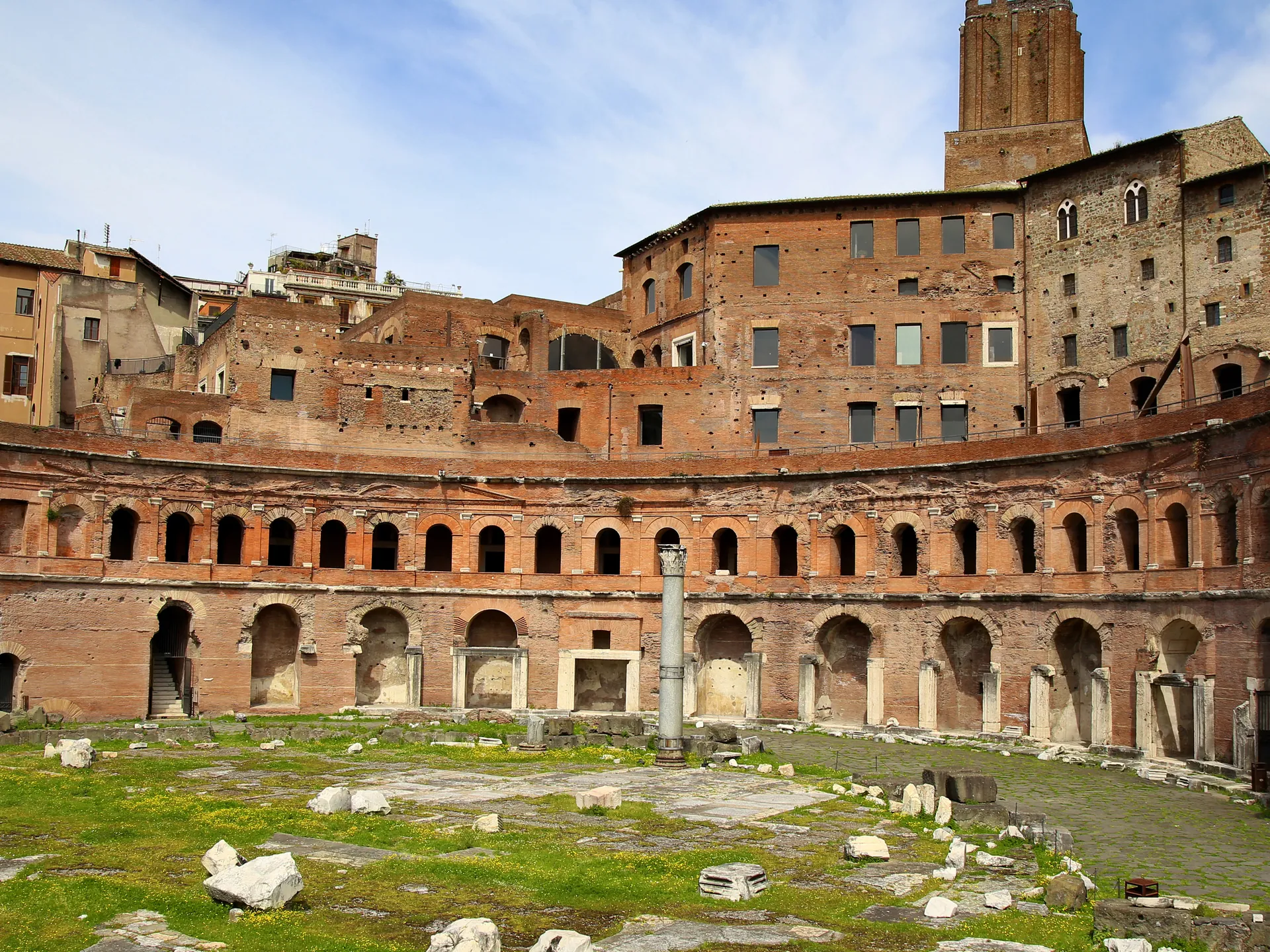Interior del Mercado de Trajano - Mercado de Trajano - Qué ver en Roma - Guía de Viajes Roma - Buendía Tours