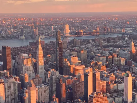 Vista de nueva york empire state building