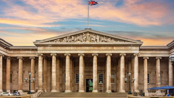 Entrada principal del Museo Británico de Londres
