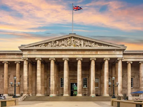 Entrada principal del Museo Británico de Londres