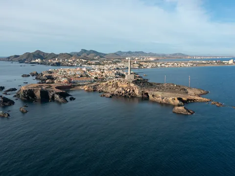 Vista aérea Cabo de Palos Cartagena, Murcia