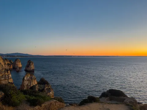 Crucero Algarve atardecer