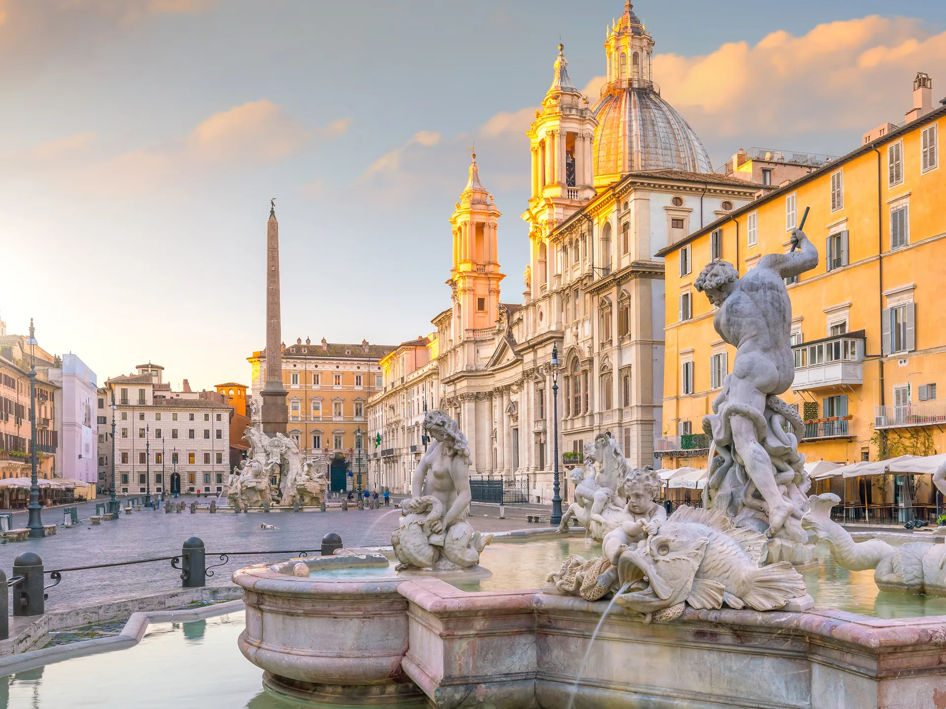 Piazza Navona de Roma, escenario de la película "La Gran Belleza"