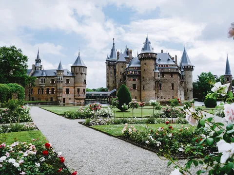 Jardines exteriores Castillo de Haar Haarzuilens Utrecht Países Bajos