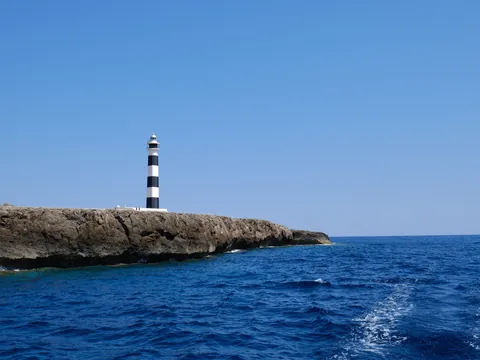 Faro de la Isla del Aire en Menorca