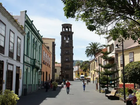 Torre de la Concepción, durante el recorrido del free tour de los misterios y leyendas de La Laguna.
