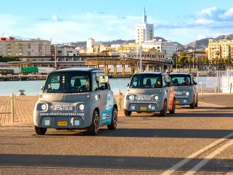 Tour por las Cuevas del Tesoro de Málaga en coche eléctrico