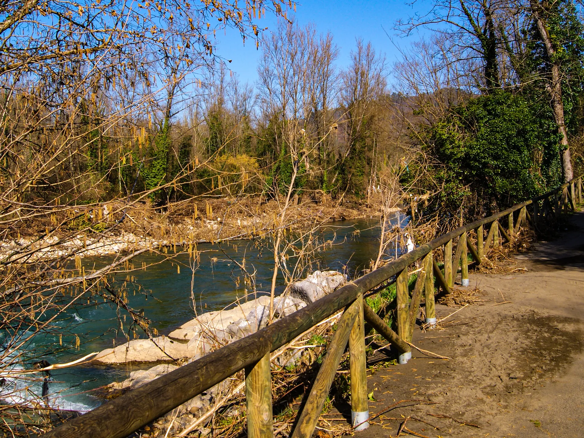 Senda Verde Fuso de la Reina de Oviedo cerca de Las Caldas