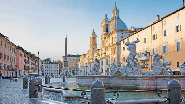 Fuente de Neptuno en la Piazza Navona