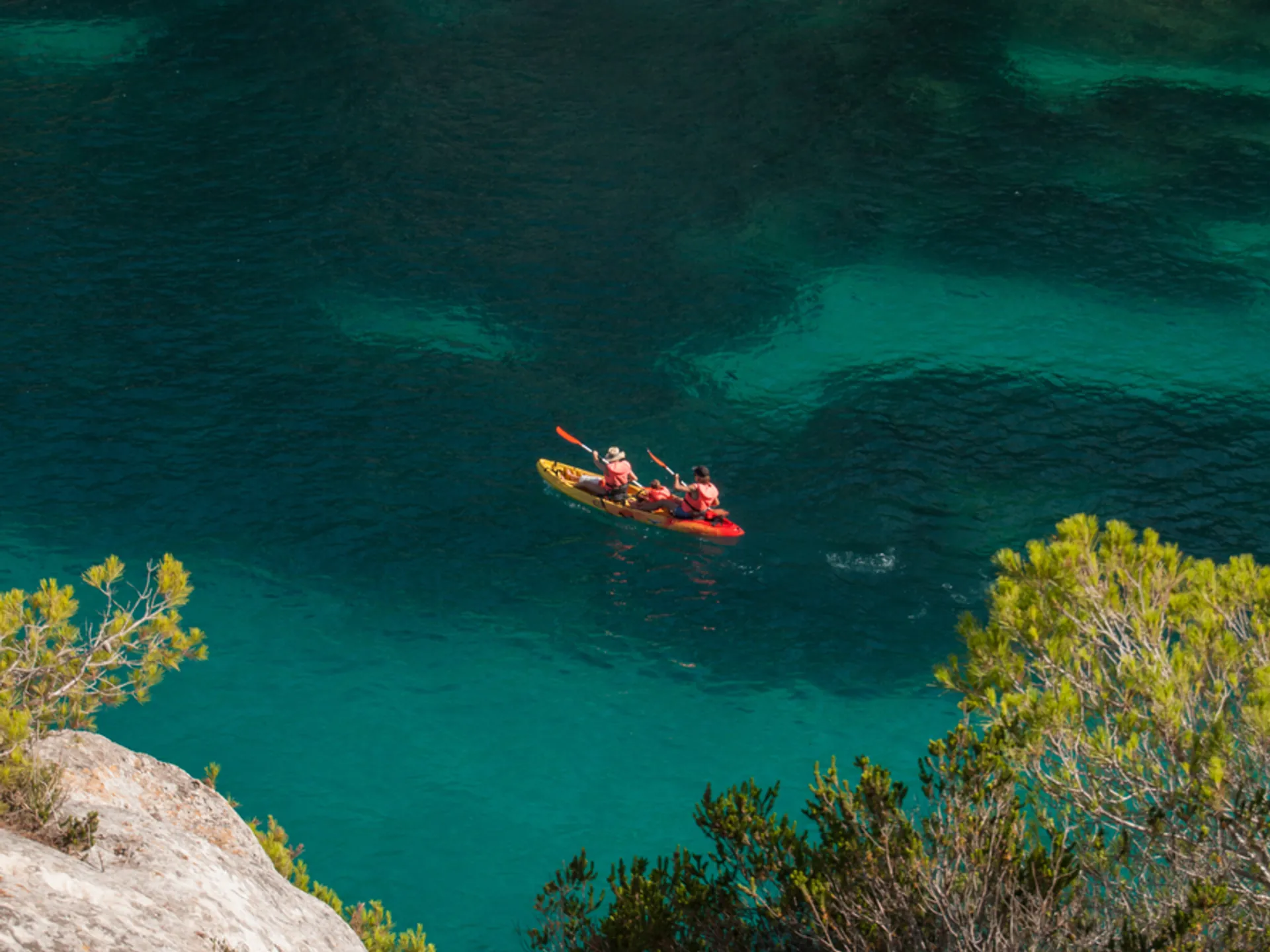 Kayak en Menorca