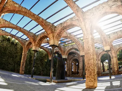 Ruinas romanas de la Plaza Villa de Madrid en Barcelona.