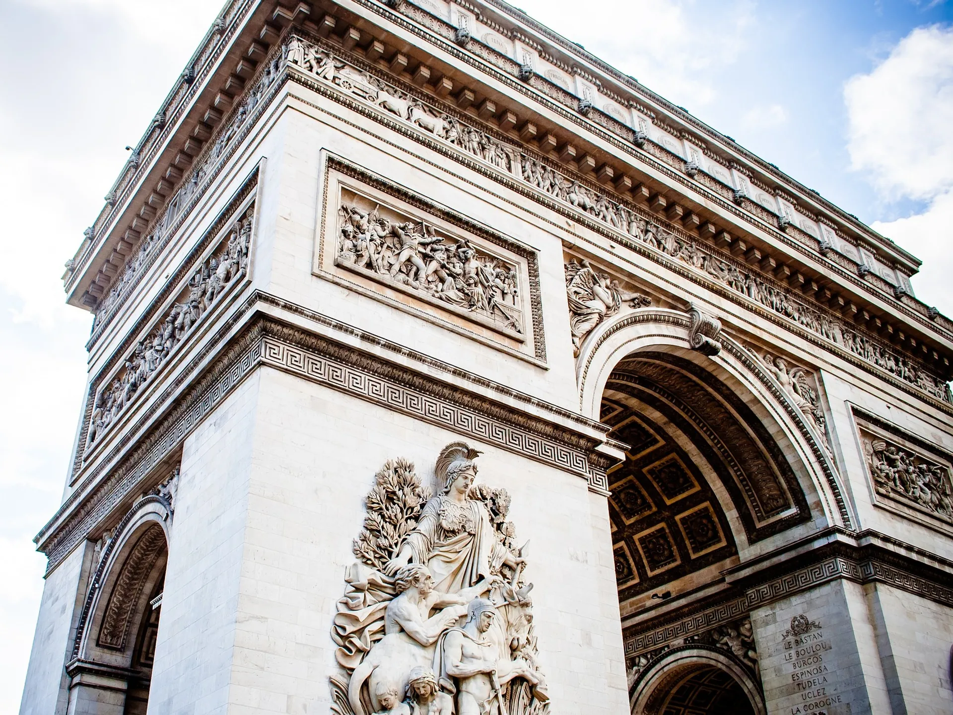 Detalle del Arco del Triunfo, Paris, Buendía Tours