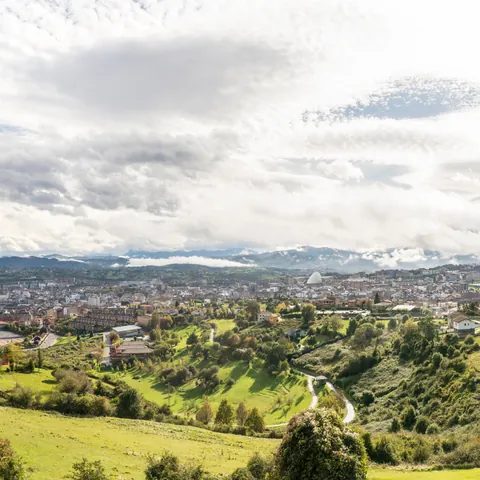 Pista Finlandesa de Oviedo vista desde el Monte Naranco