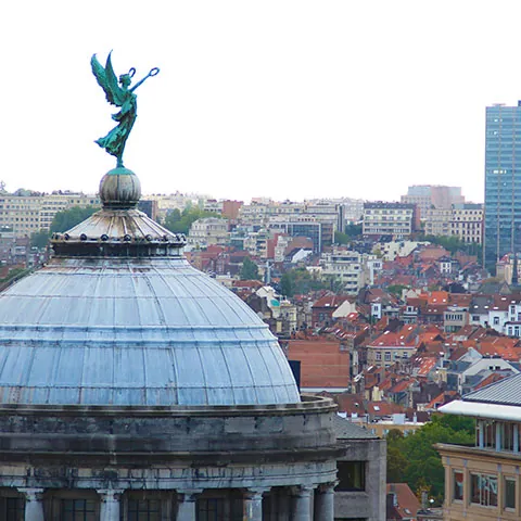 Vista aérea de Bruselas