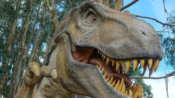 Dinosaurio del Museo Jurásico de Asturias en Colunga, Asturias
