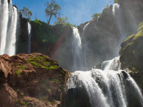 Cascadas de Ouzoud en las montañas del Atlas, Marruecos