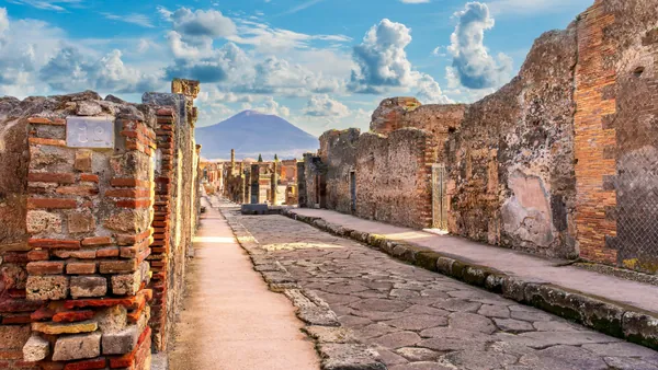 vistas Antiguas calles Pompeya
