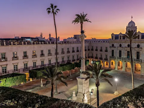 Plaza Constitucion Plaza Vieja Almería noche
