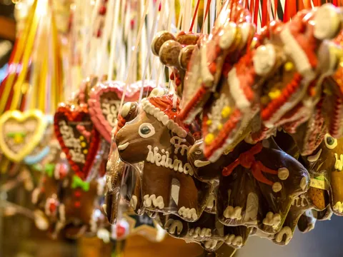 Galletas tradicionales del mercado navideño de Aquisgrán Aachen