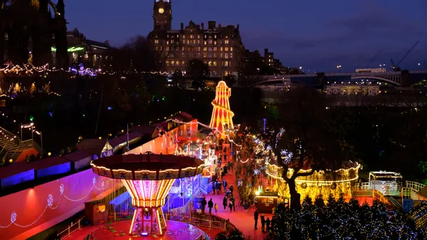 Mercado de Navidad de los Jardines de East Princes Street.