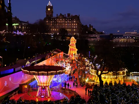 Mercado de Navidad de los Jardines de East Princes Street.