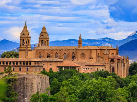 Vista panorámica de la catedral de Pamplona