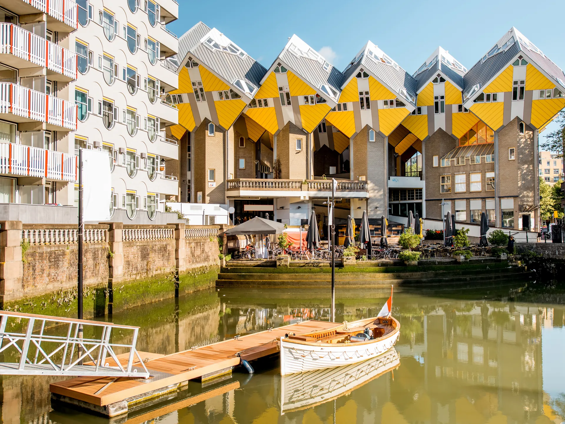 Róterdam con las Casas Cubo al fondo-Buendía Tours
