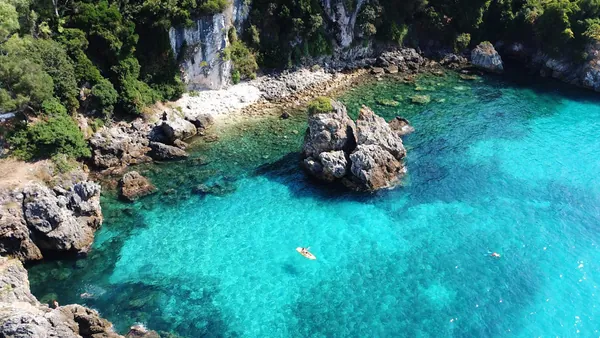 excursión Kayak Snorkel Ibiza Cala Codolar alquiler Kayak Ibiza Baleares