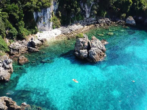 excursión Kayak Snorkel Ibiza Cala Codolar alquiler Kayak Ibiza Baleares